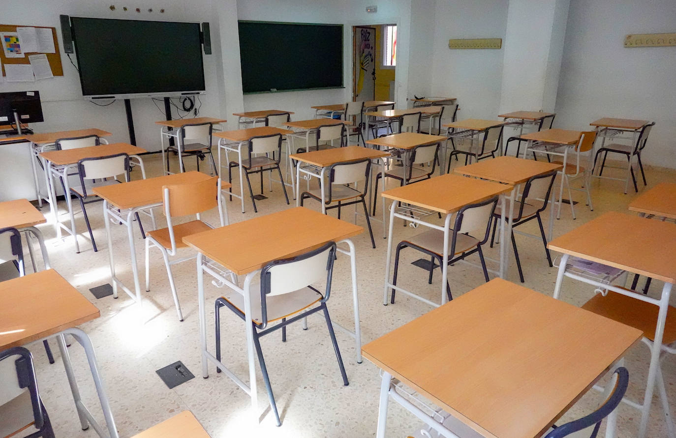 Aula del instituto Bárbara de Braganza, que mantendrá sus 120 plazas para 1º de ESO.