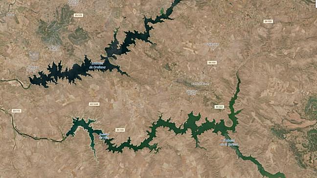 Imagen antes - Así ha cambiado Extremadura de color en un año