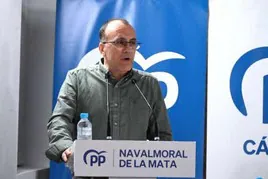Enrique Hueso, alcalde de Navalmoral de la Mata.