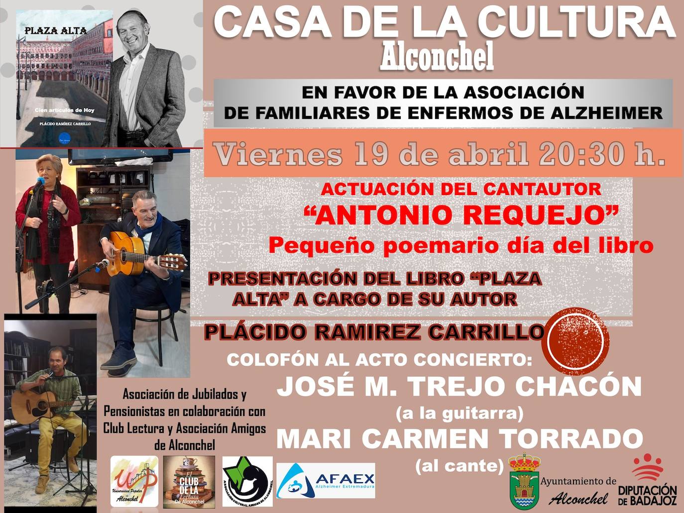 Cartel del evento cultural de este viernes.