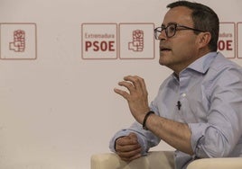 Miguel Ángel Gallardo, durante la entrevista.