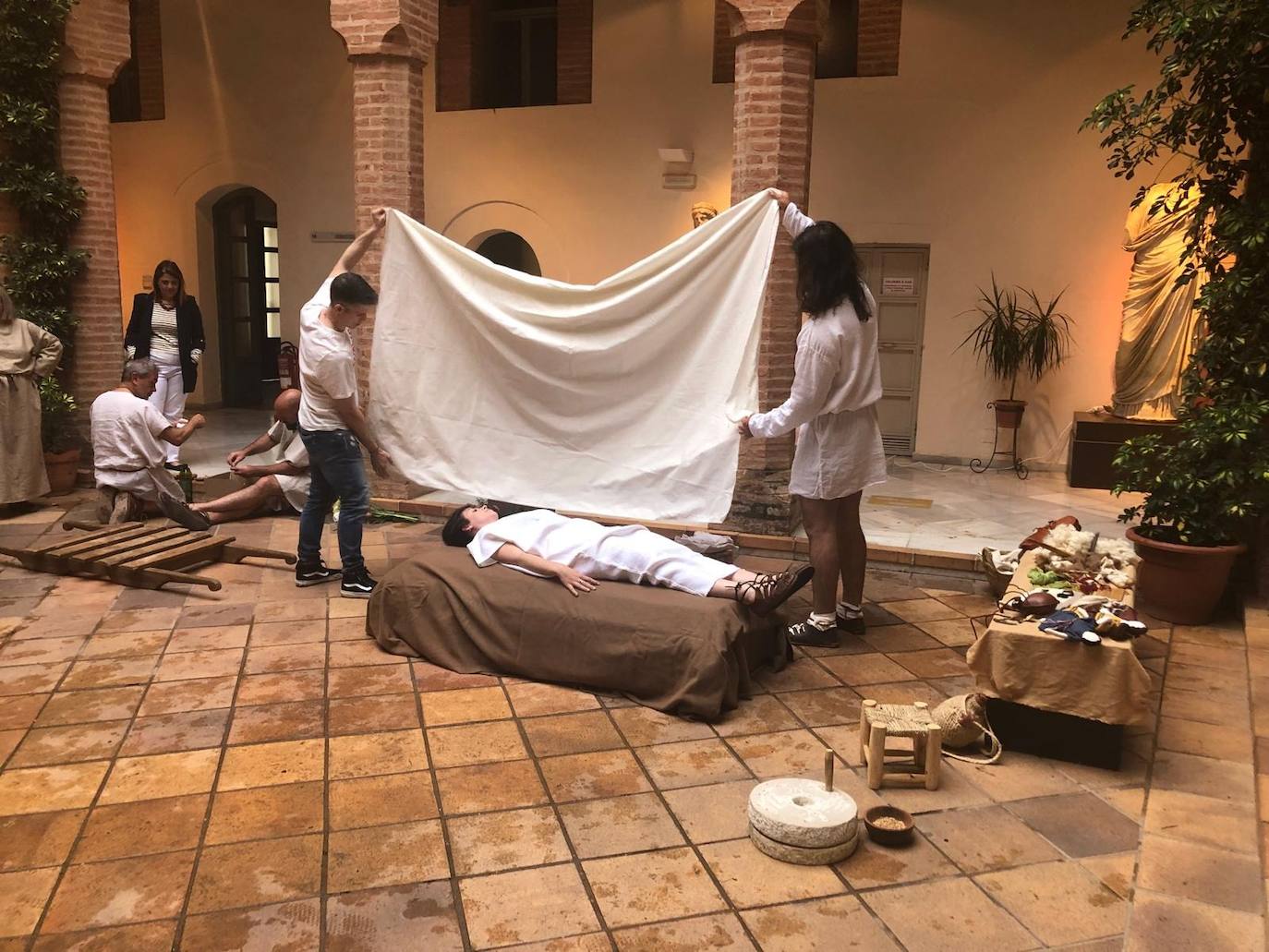 Recreación histórica en el Museo Arqueológico Provincial de Badajoz