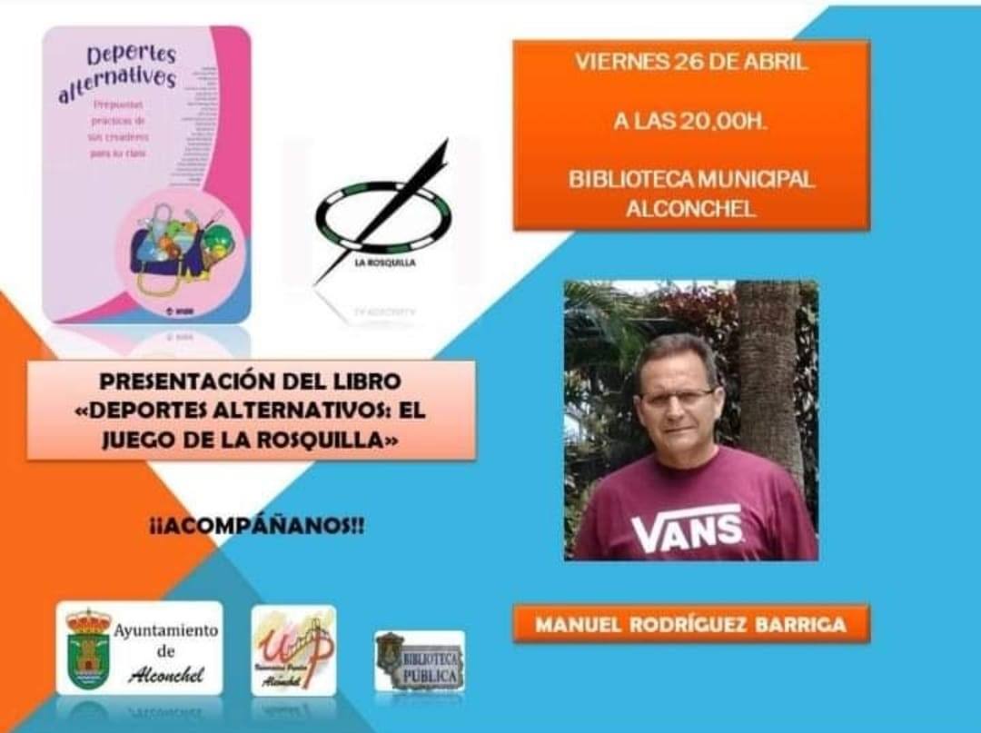 Cartel de la preesntación de libro de Manuel Rodríguez.