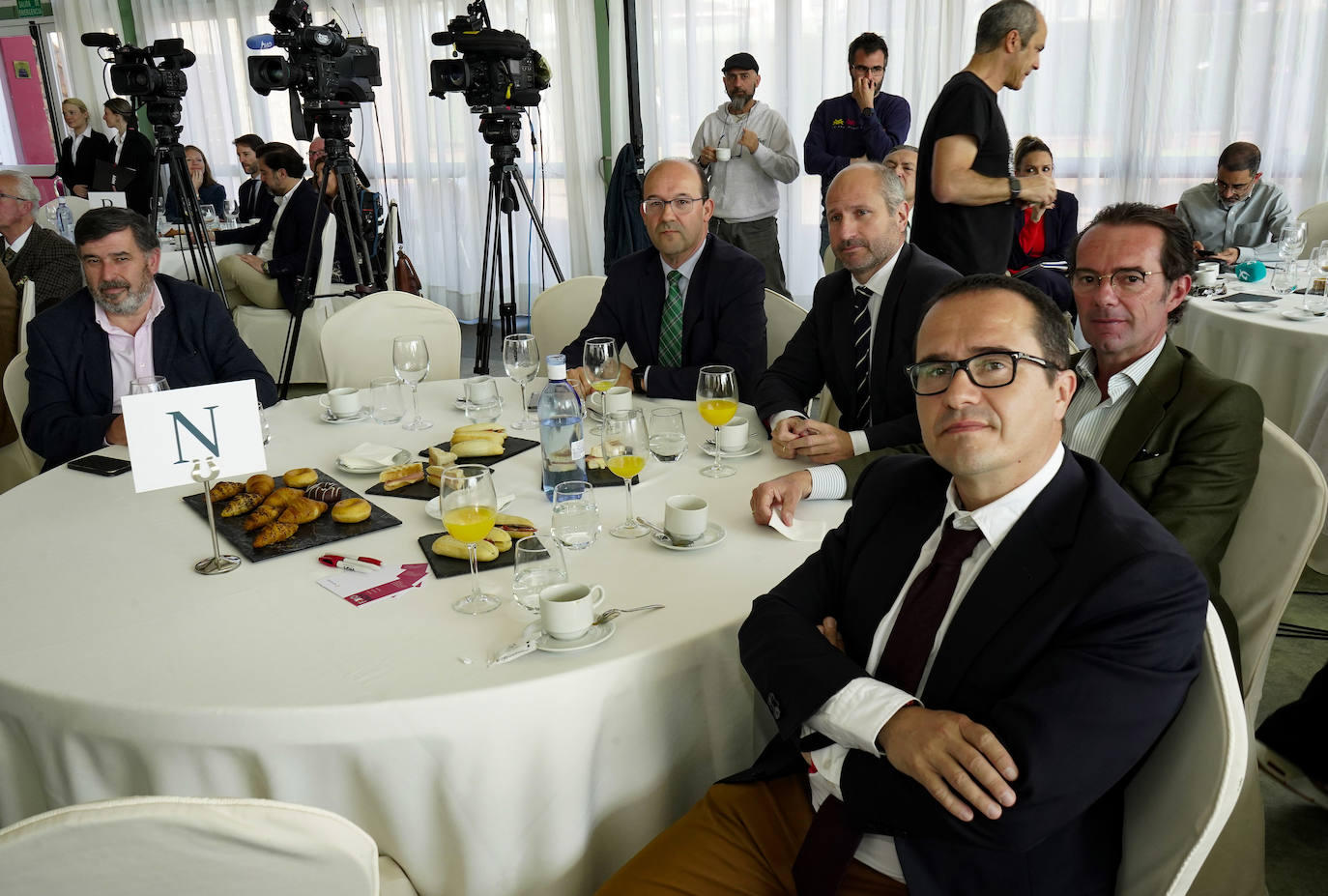 Andrés Rayo, Juan Luis Aceitón, Manuel Moreno, Antonio Rojas y Manuel Díaz