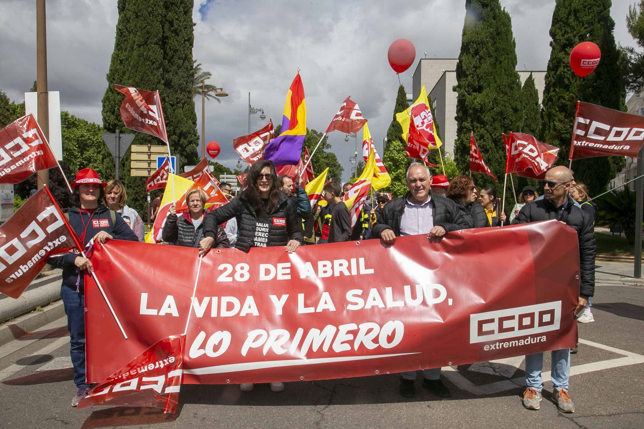 Fotos de la concentración en Mérida por el Primero Mayo