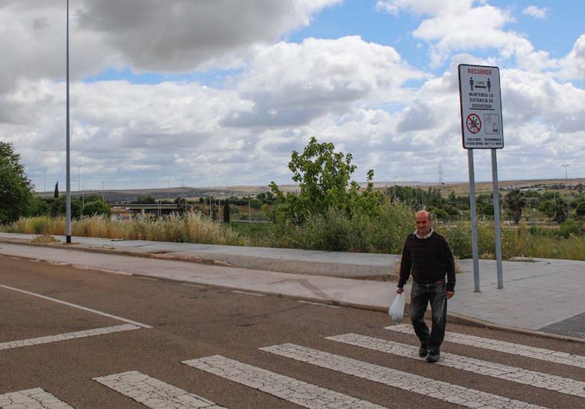 Imagen de Vegas del Mocho, este miércoles, sin mercadillo.