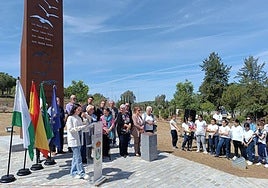 Intervencción de Ainara Serrano durante el homenaje.