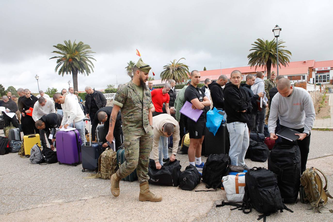 Llegada de los nuevos alumnos al Cefot de Cáceres (I)