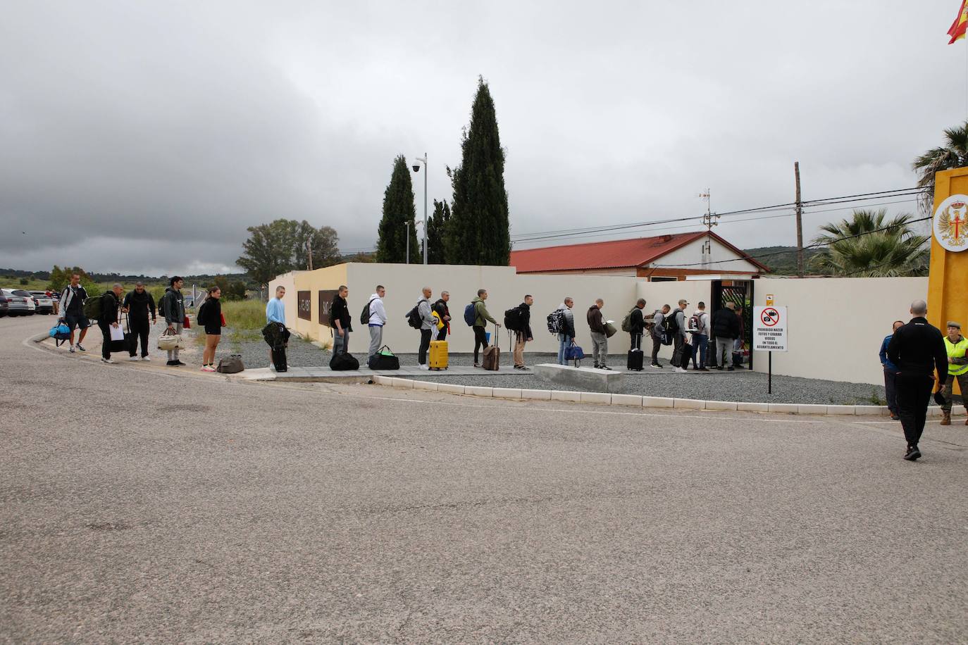Llegada de los nuevos alumnos al Cefot de Cáceres (I)