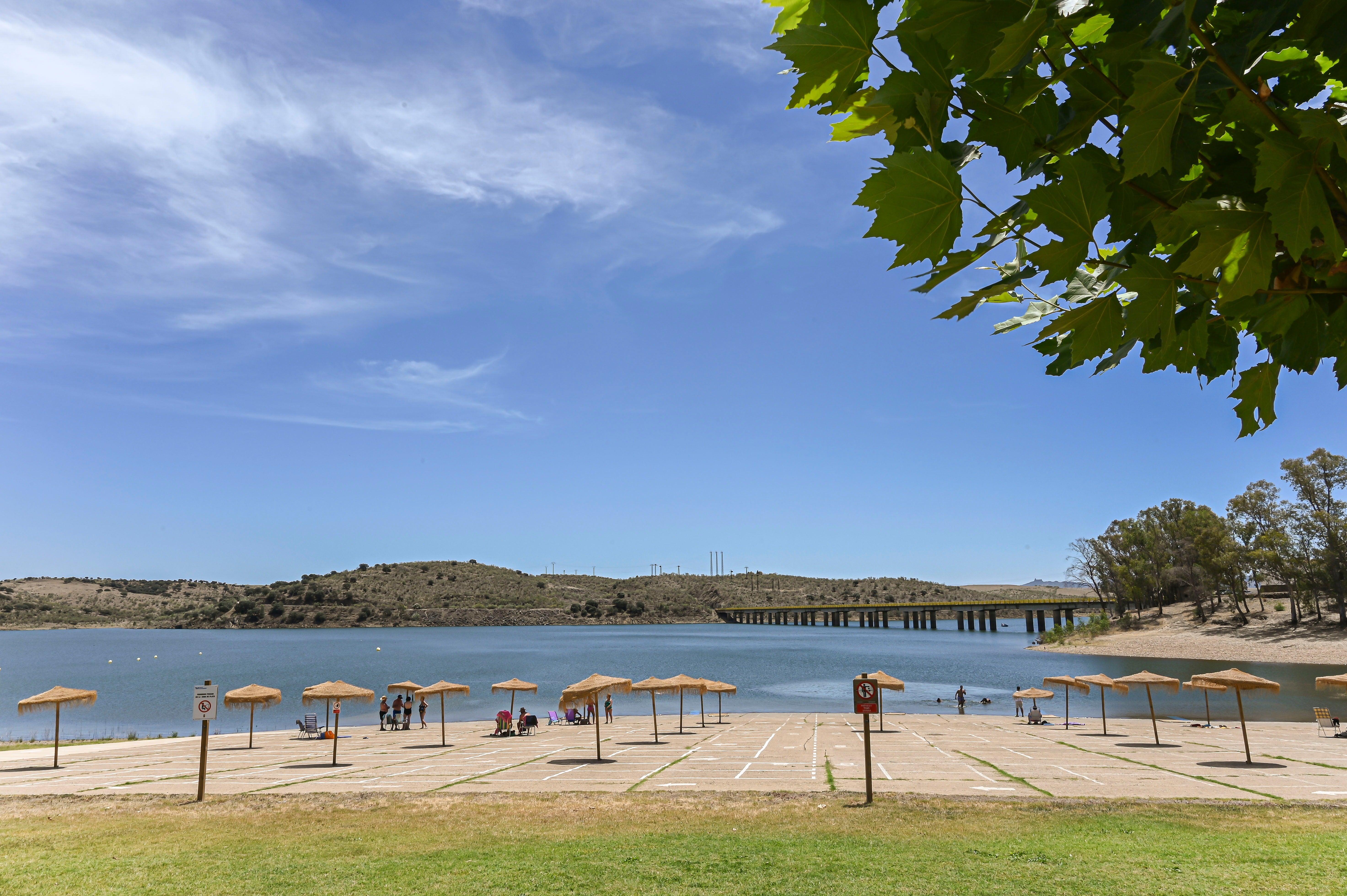 Playa de Calicantos, en Casas de Don Pedro. 