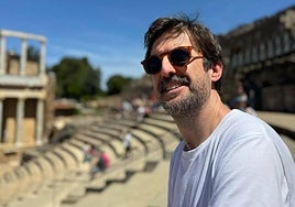 Una de las imágenes compartidas por Julian López en el Teatro Romano de Mérida.
