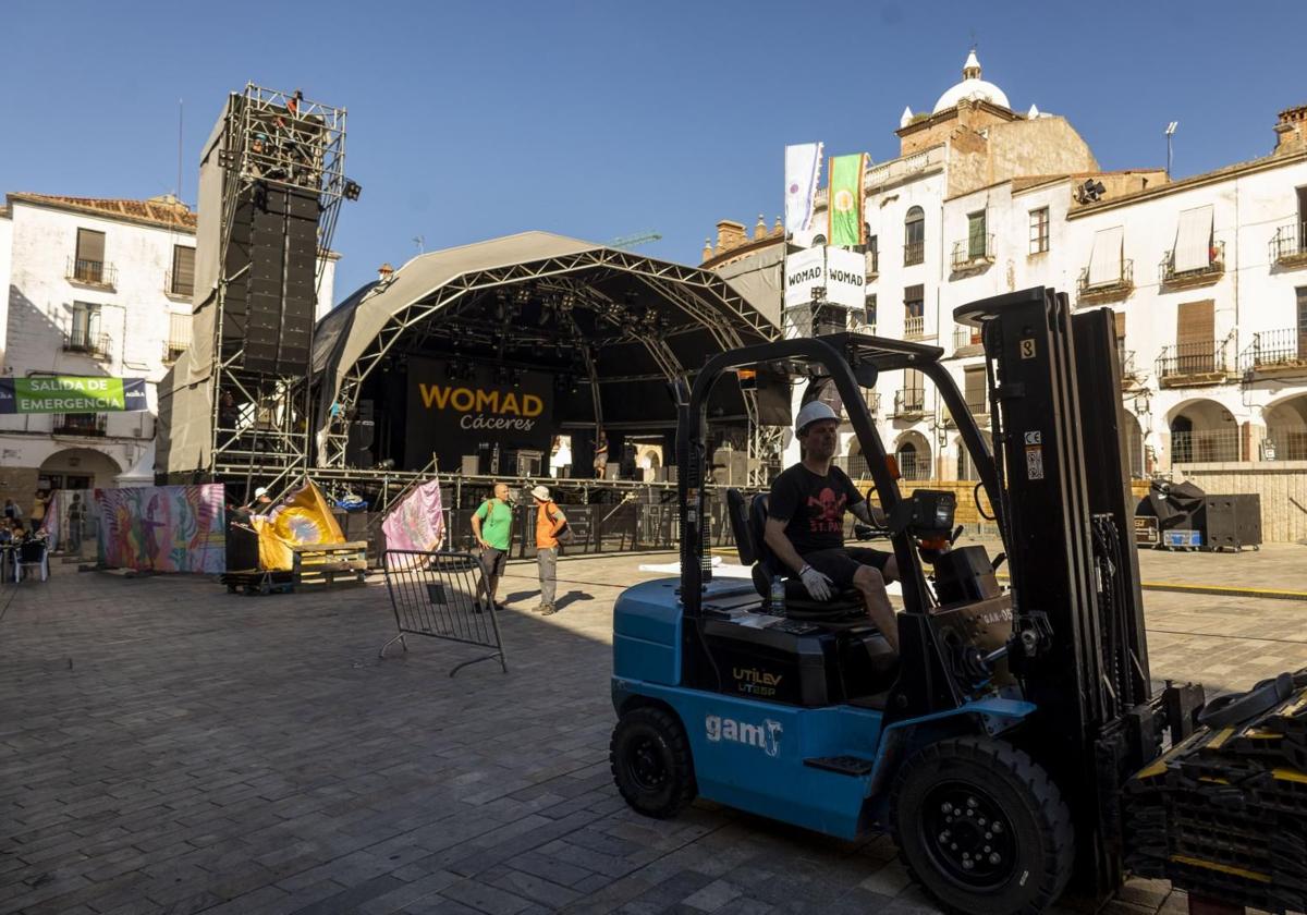 Cáceres se prepara para el Womad