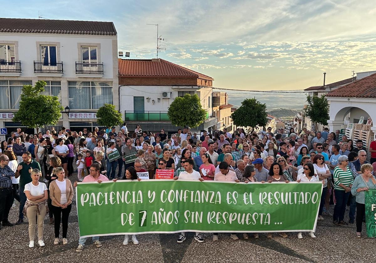 Concentración en Hornachos por el séptimo aniversario de la desaparición de Francisca Cadenas