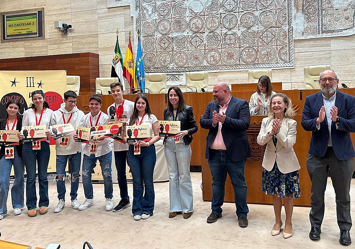 Entrega de los galardones en la Asamblea de Extremadura.