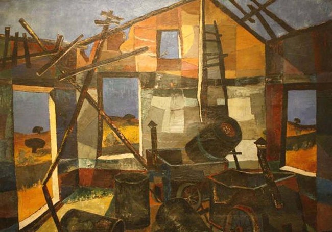 'La caseta', obra de Guillermo Silveira donada el año pasado al Museo de Cáceres.