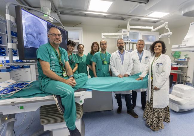 Integrantes de la unidad de Radiología del Hospital Universitario de Cáceres.