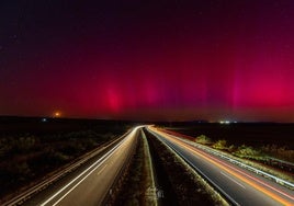 Así ha iluminado el cielo extremeño la aurora boreal