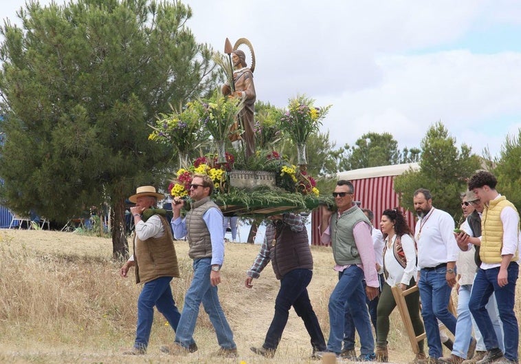 Imagen de la romería de Villafranca de los Barros.