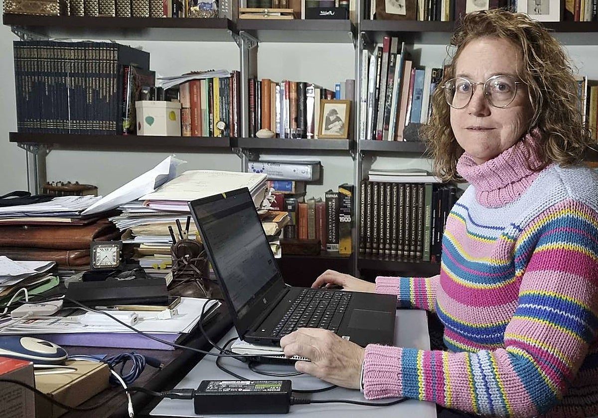 Pilar Santos, una de las 1.833 empleados de la Junta con teletrabajo en el último año.