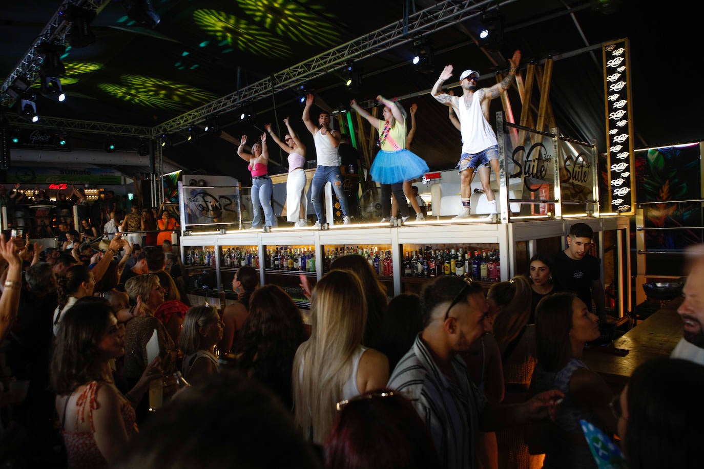 Ambiente en las casetas del Ferial de Cáceres