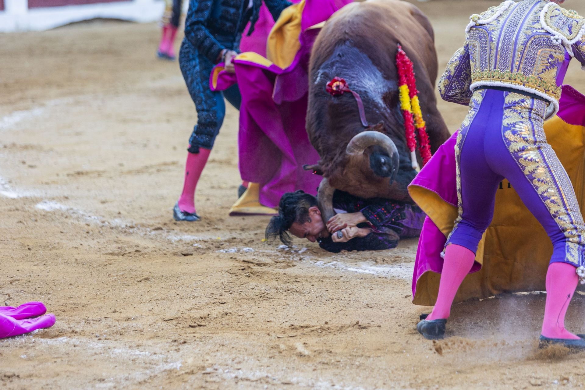 Fotos | Así fue la cogida al banderillero Álex Benavides en Cáceres