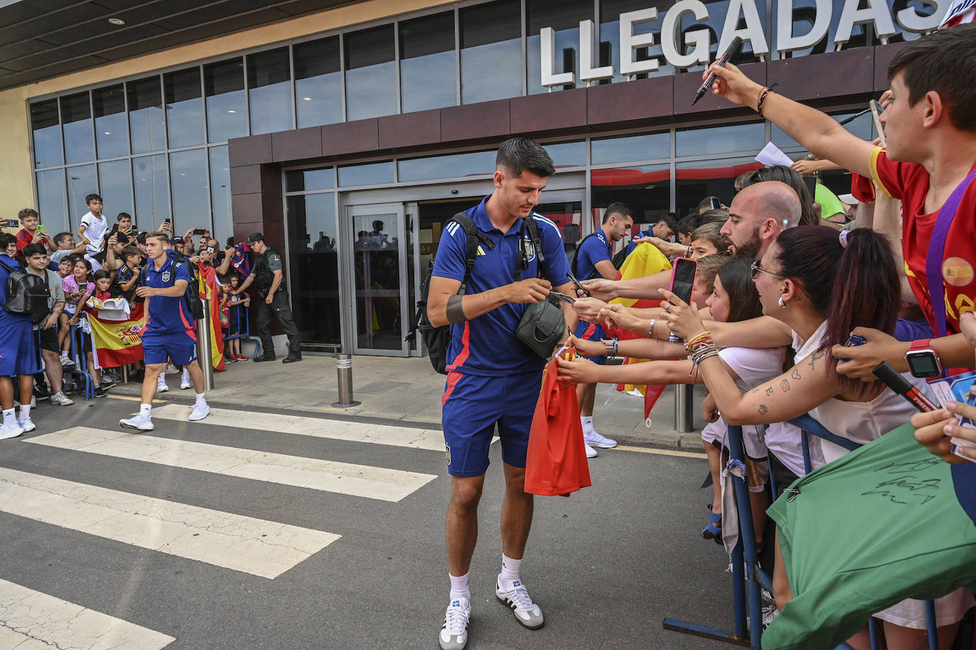 Badajoz recibe a la selección española, en imágenes (I)