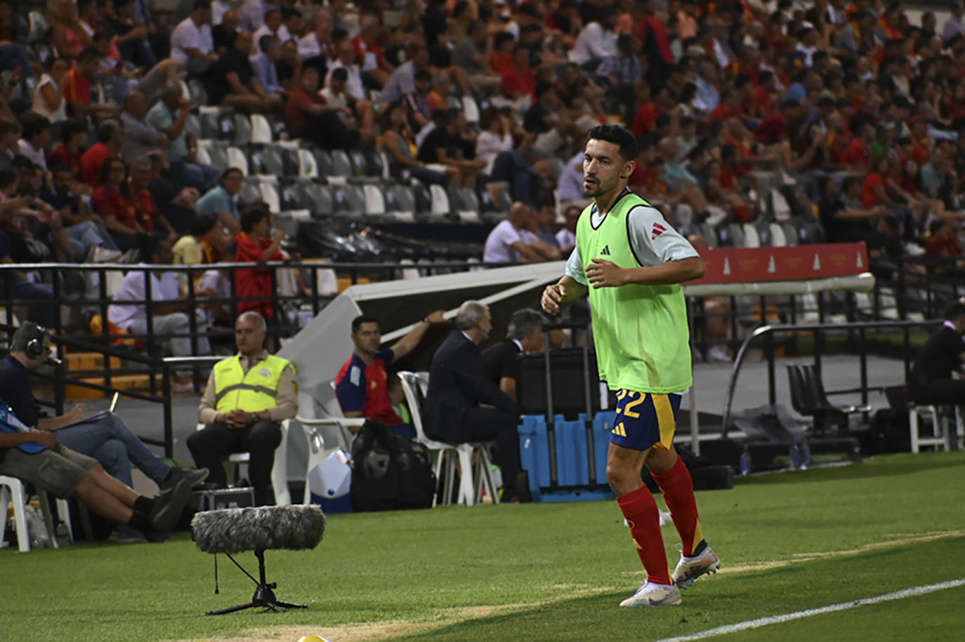 Imágenes del partido entre España y Andorra en Badajoz (II)