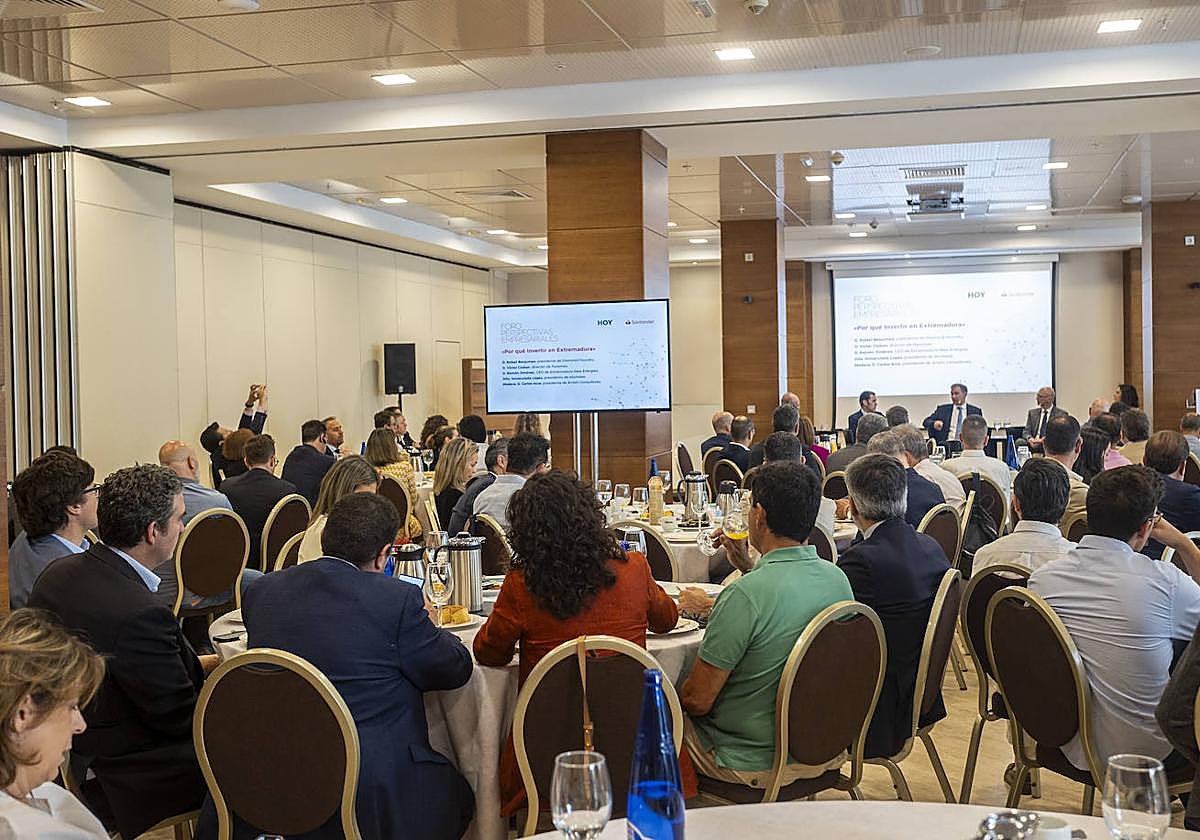 Ambiente del Foro-Santander de perspectivas empresariales