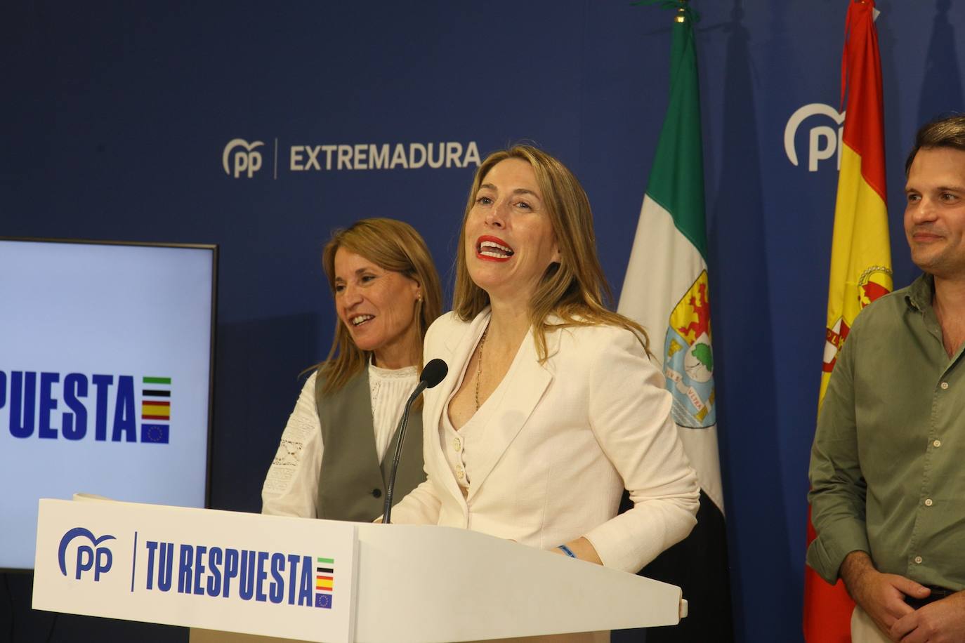 El PP celebra el resultado de las elecciones europeas en Extremadura