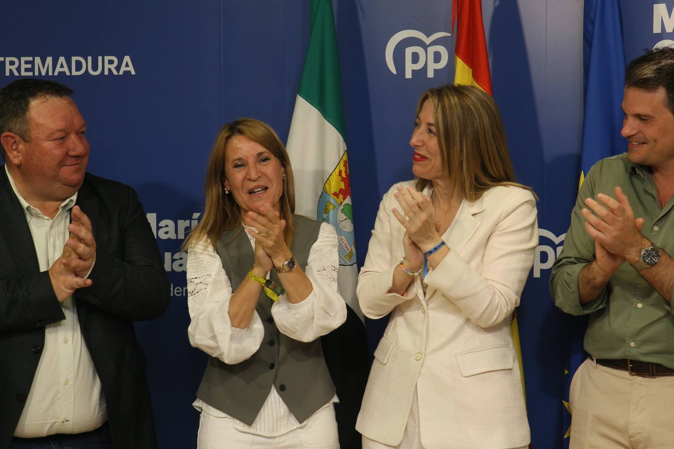 El PP celebra el resultado de las elecciones europeas en Extremadura