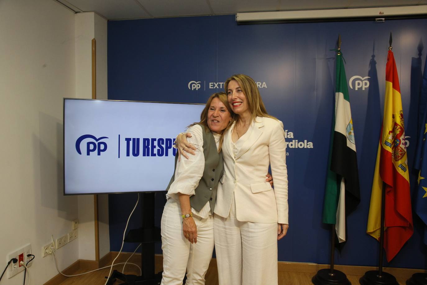 El PP celebra el resultado de las elecciones europeas en Extremadura
