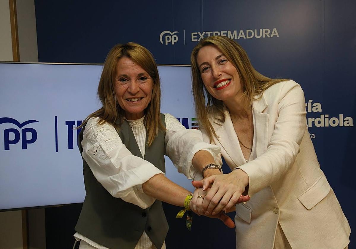 El PP celebra el resultado de las elecciones europeas en Extremadura