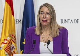 La presidenta de la Junta, María Guardiola.