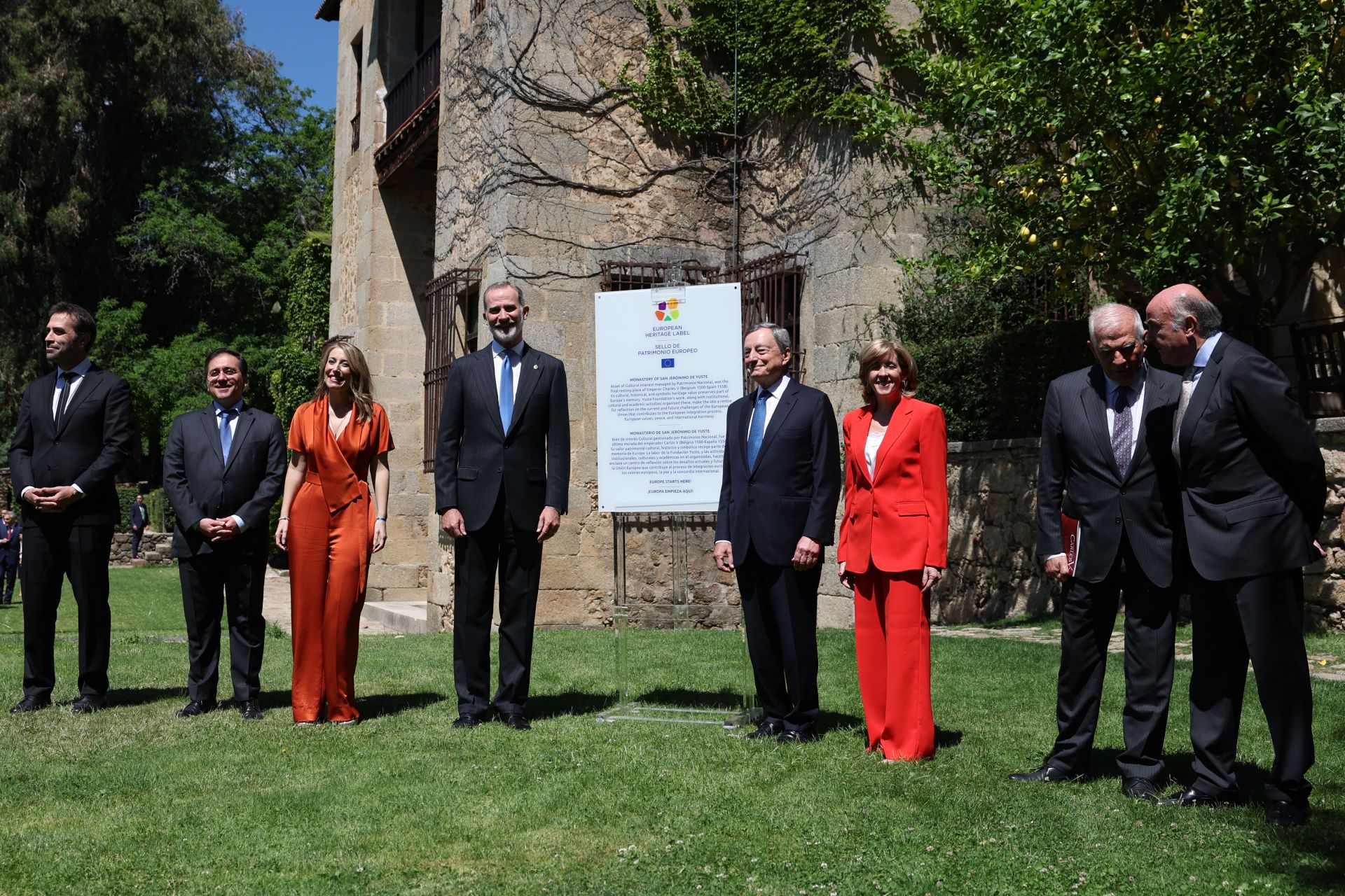 La entrega del premio Carlos V a Mario Draghi, en imágenes