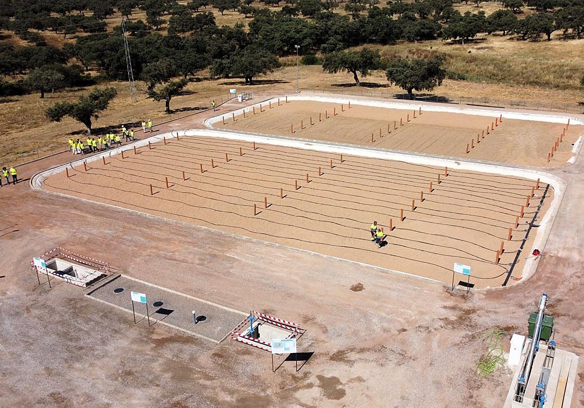 Vista de los sistemas instalados en la EDAR de Pallares.