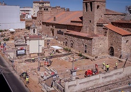 Hallazgos en las excavaciones de la plaza de la Basílica de Santa Eulalia de Mérida
