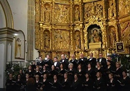 Fotografía de archivo de un concierto de la coral en Santa Ana.