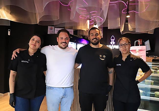 Gabrielly, Alberto, Marco Antonio y Alejandra.