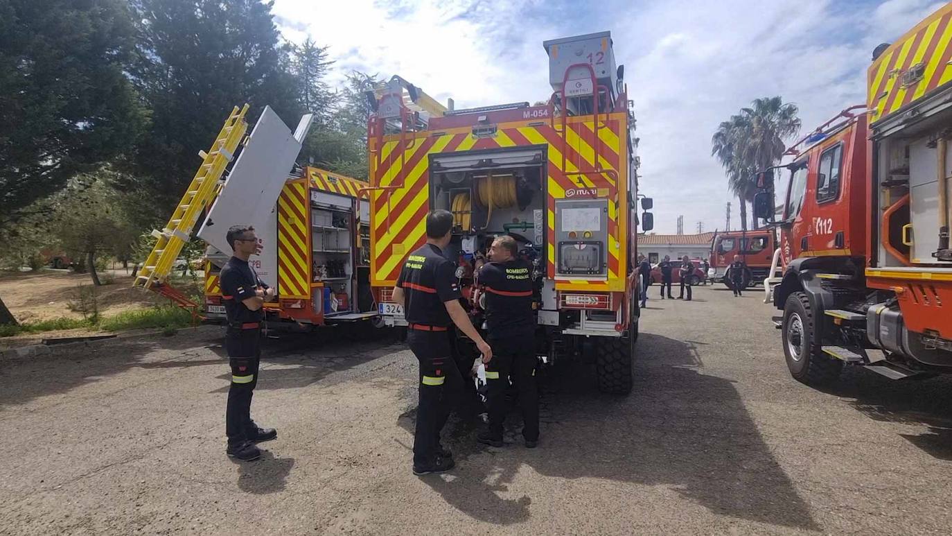Así son los cuatro nuevos camiones que estrena el Consorcio de Bomberos de la Diputación de Badajoz