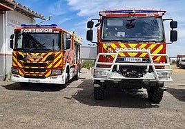 Así son los cuatro nuevos camiones que estrena el Consorcio de Bomberos de la Diputación de Badajoz