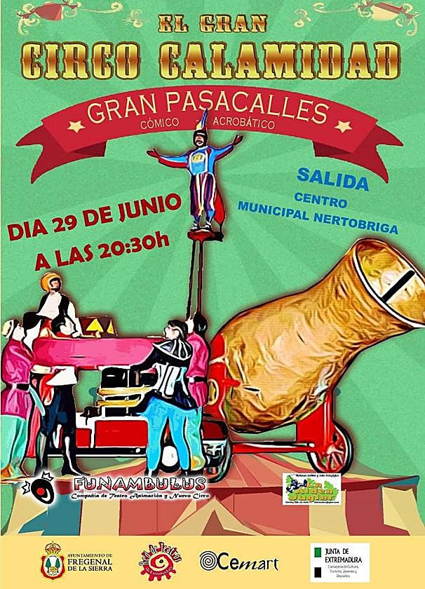 El Gran Circo Calamidad llega a Fregenal de la Sierra
