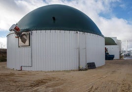 Planta de producción de biometano a partir de residuos orgánicos situada en Castilla y León.