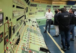 Panel de control de la central nuclear de Almaraz.