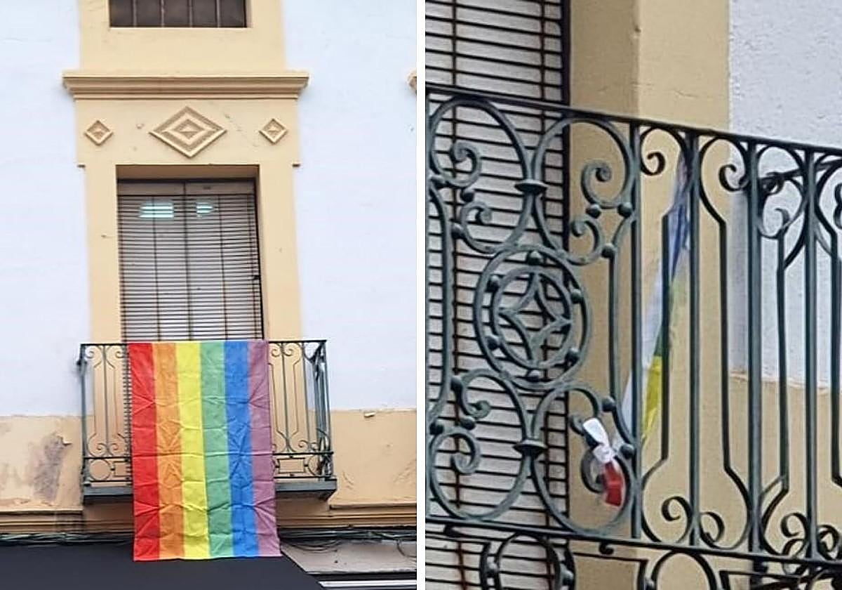La Agrupación Socialista Morala denuncia que han arrancado la bandera LGTBI del balcón de su sede