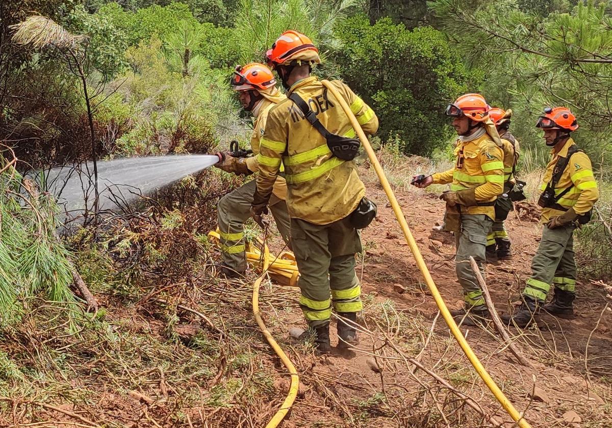 Desplegados en Monterrubio de la Serena un técnico, un agente del medio natural y dos camiones con retén