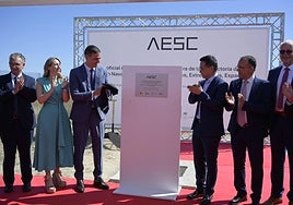 Acto de puesta de la primera piedra de la gigafactoría