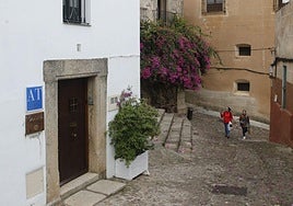 Apartamentos turísticos en la parte antigua de Cáceres.