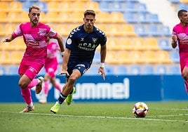Antonio Navas durante un partido con el UCAM Murcia de la temporada pasada.