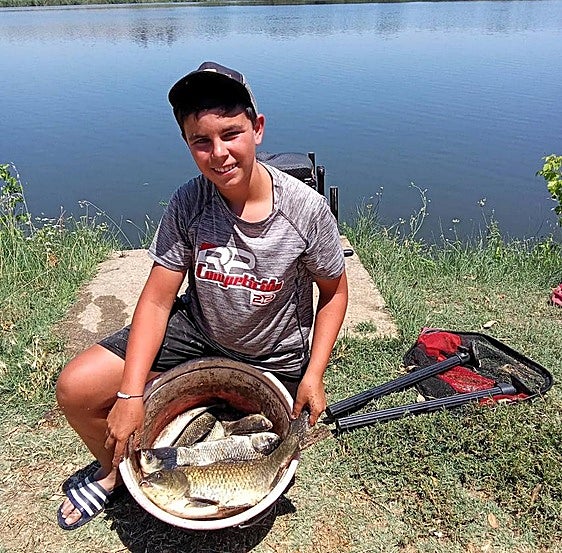 Alejandro en un día de pesca