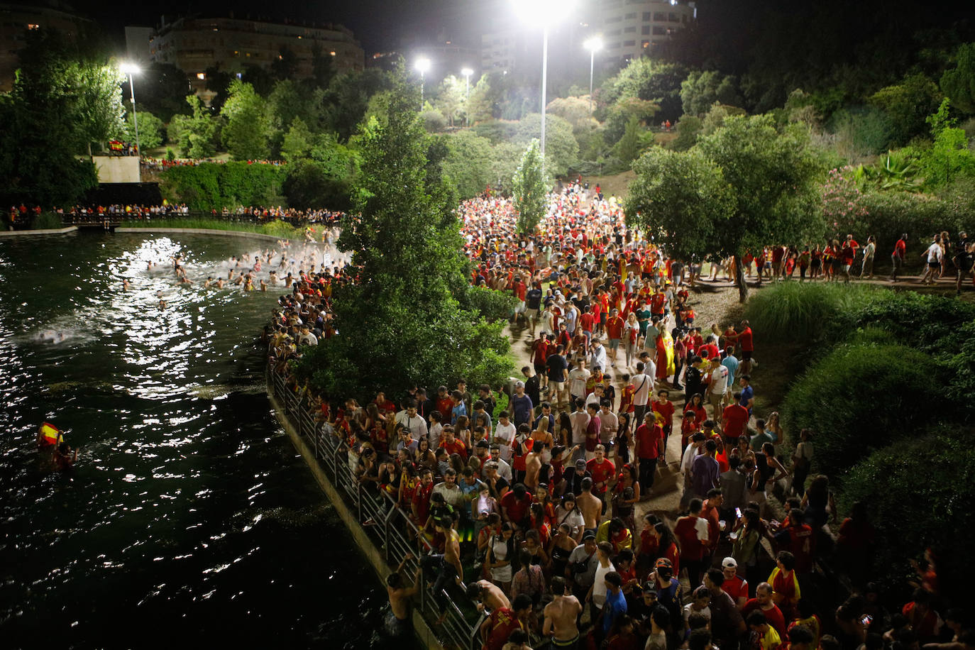 Celebración en el parque del Rodeo de Cáceres